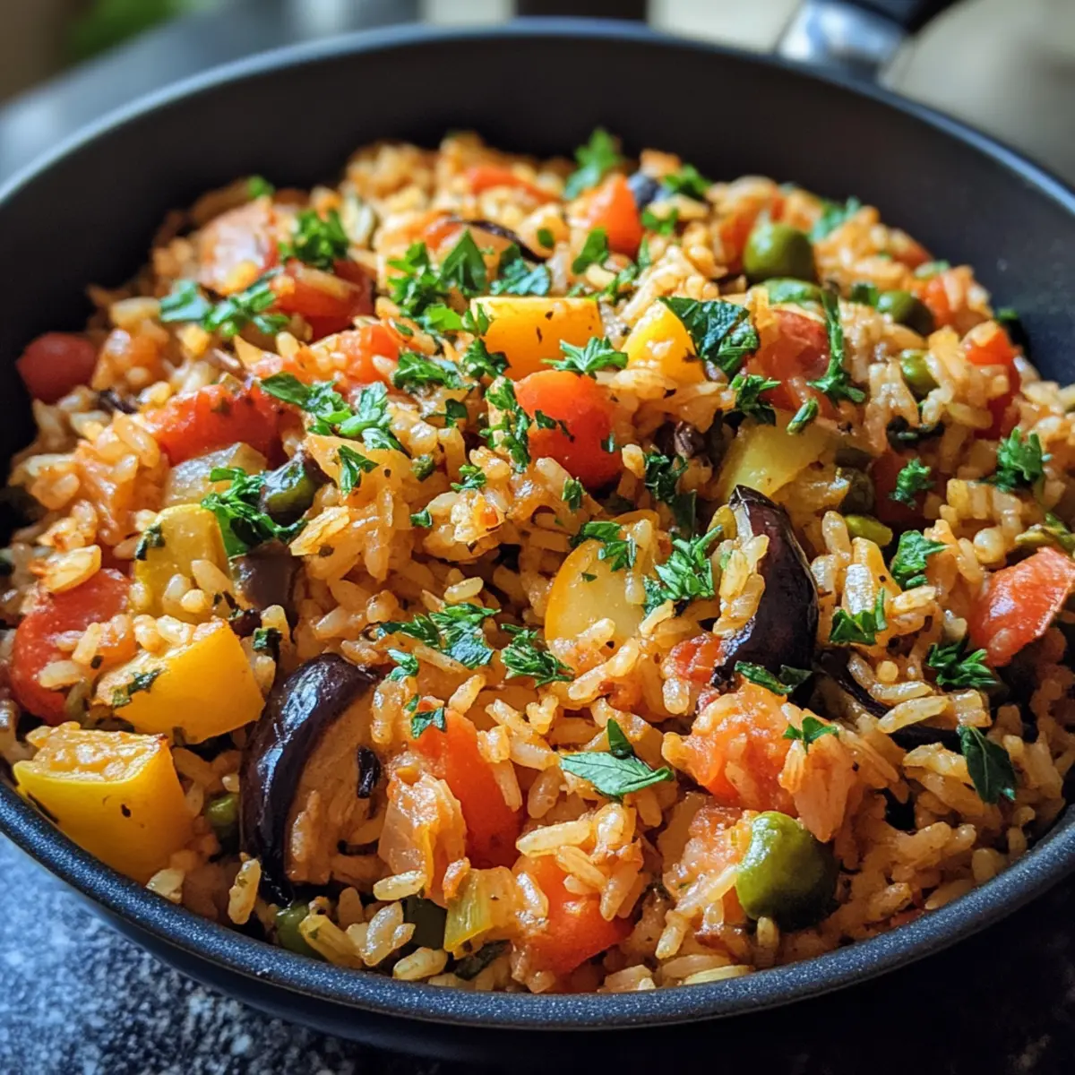 Genius One-Pot Mediterranean Vegetable Rice Recipe - Delicious